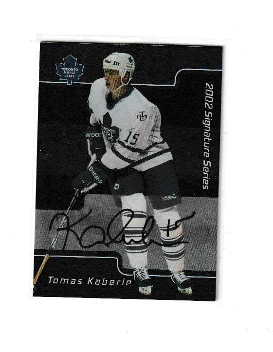 2001-02 BAP Signature Series Autographs #50 Tomas Kaberle