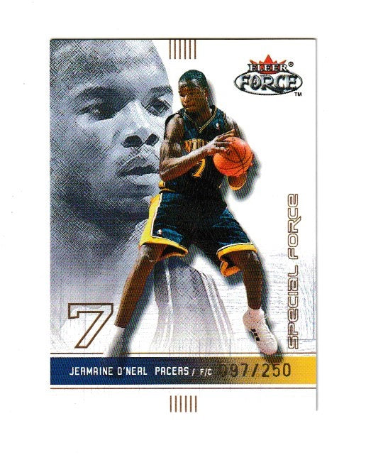 2001-02 Fleer Focus Special Forces #60 Jermaine O'Neal