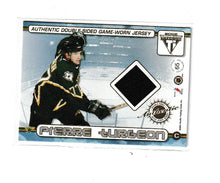 Load image into Gallery viewer, 2001-02  Titanium Double-Sided Jerseys #65 Ed Belfour &amp; Pierre Turgeon
