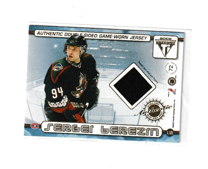 2001-02 Titanium Double-Sided Jerseys #72 Sergei Berezin & Michal Handzus
