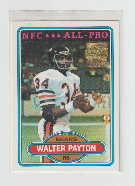 2001 Topps Walter Payton Reprints #160 Walter Payton