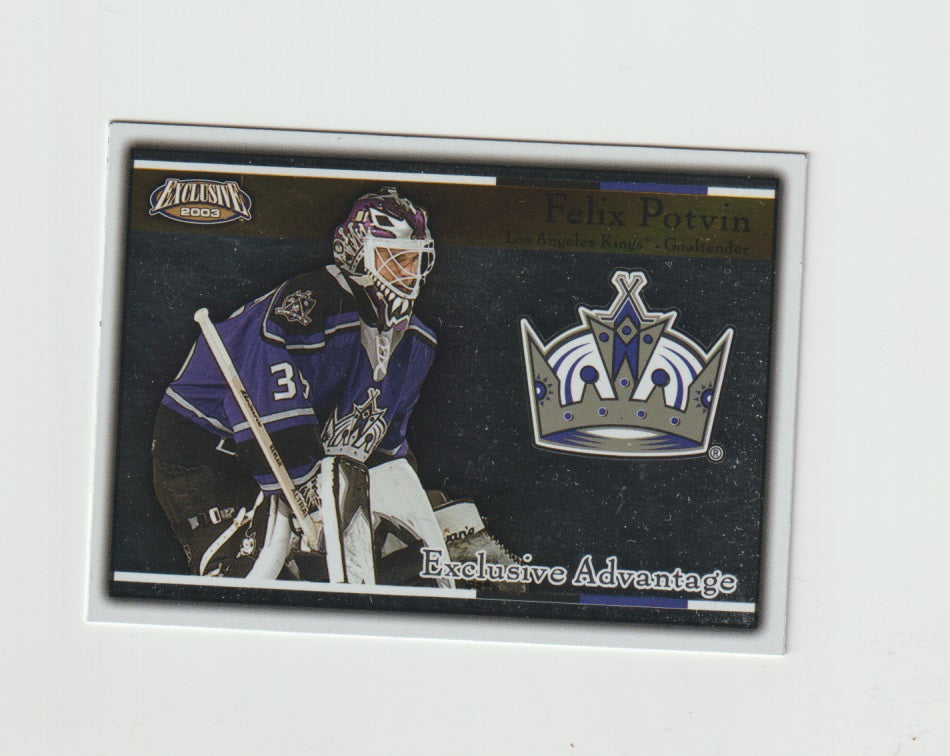 2002-03 Pacific Exclusive Advantage #9 Felix Potvin