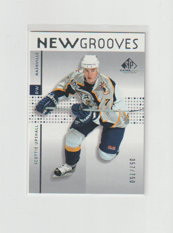 2002-03 SP Game Used New Grooves #85 Scottie Upshall