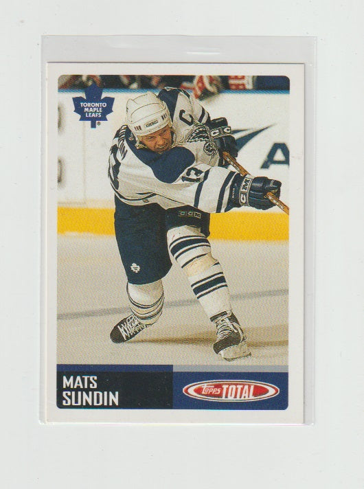 2002-03 Topps Total Team Checklists #TTC 28 of 30 Mats Sundin