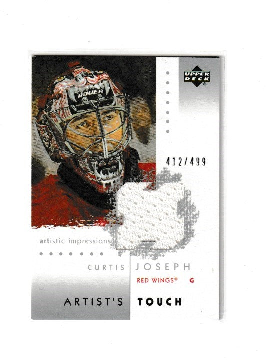 2002-03 UD Artistic Impressions Artist's Touch Jerseys #AT-CJ Curtis Joseph