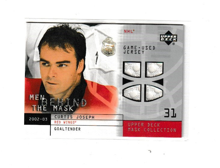 2002-03 UD Mask Collection Behind The Mask Jerseys #BM-CJ Curtis Joseph