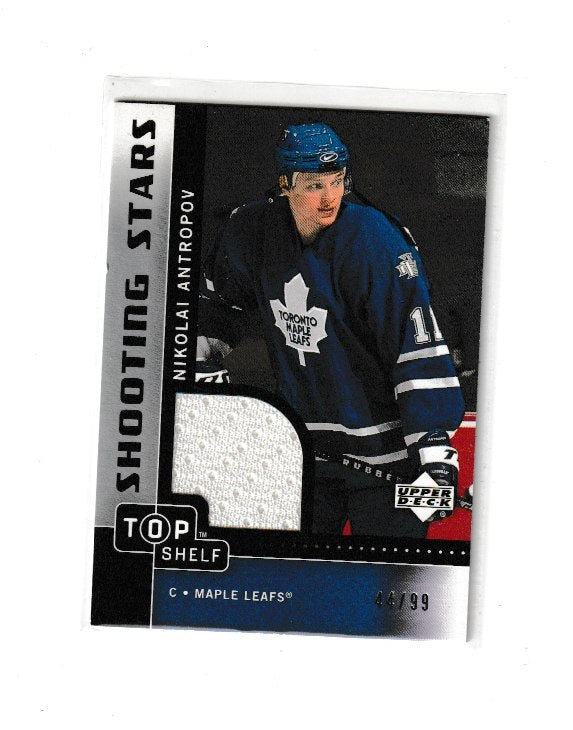 2002-03 UD Top Shelf Shooting Stars Jerseys #SH-NA Nikolai Antropov