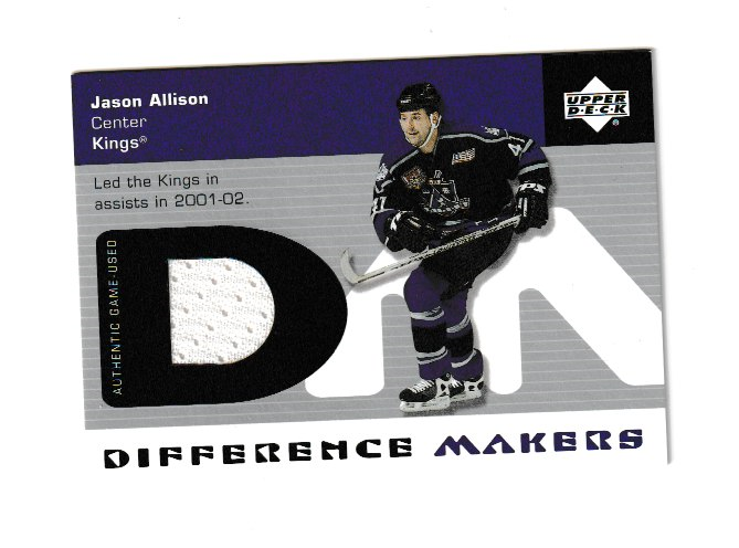 2002-03 Upper Deck Difference Makers #DM-JA Jason Allison