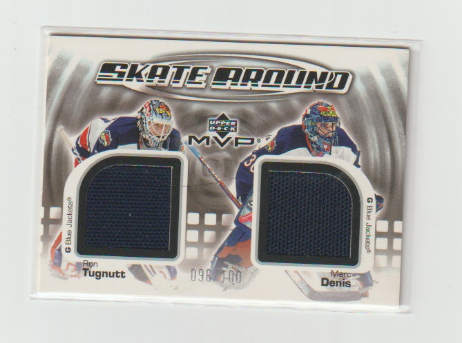 2002-03 Upper Deck MVP Skate Around Jerseys #SD-TD Ron Tugnutt & Marc Denis