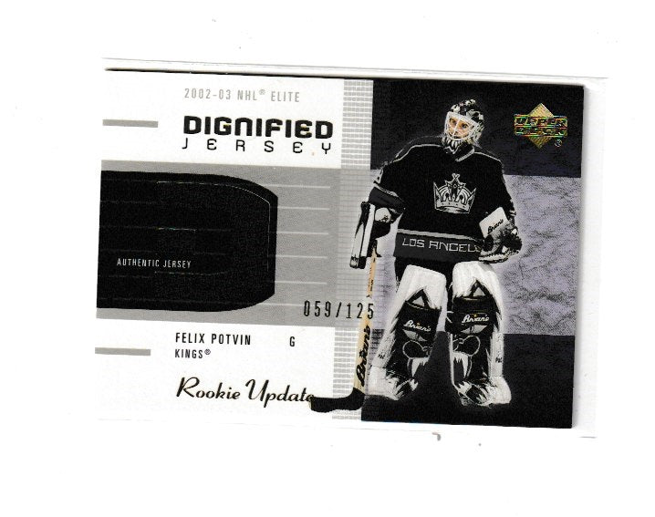 2002-03 Upper Deck Rookie Update Jerseys Gold #D-FP Felix Potvin