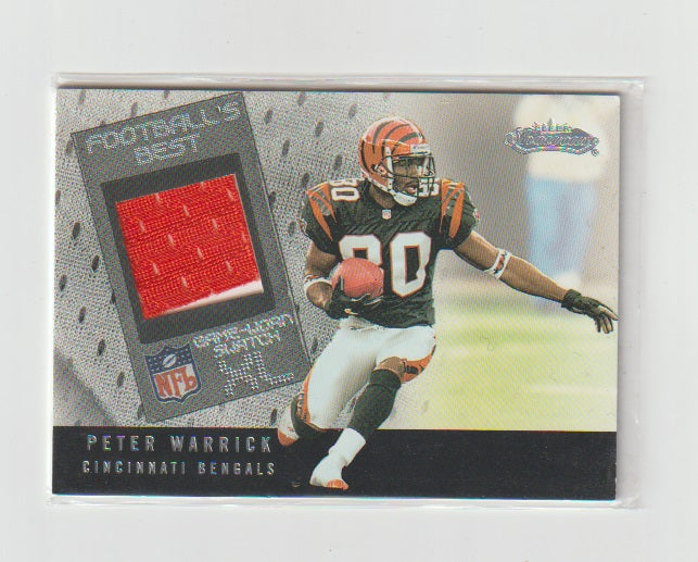 2002 Fleer Showcase Football's Best Memorabilia Peter Warrick