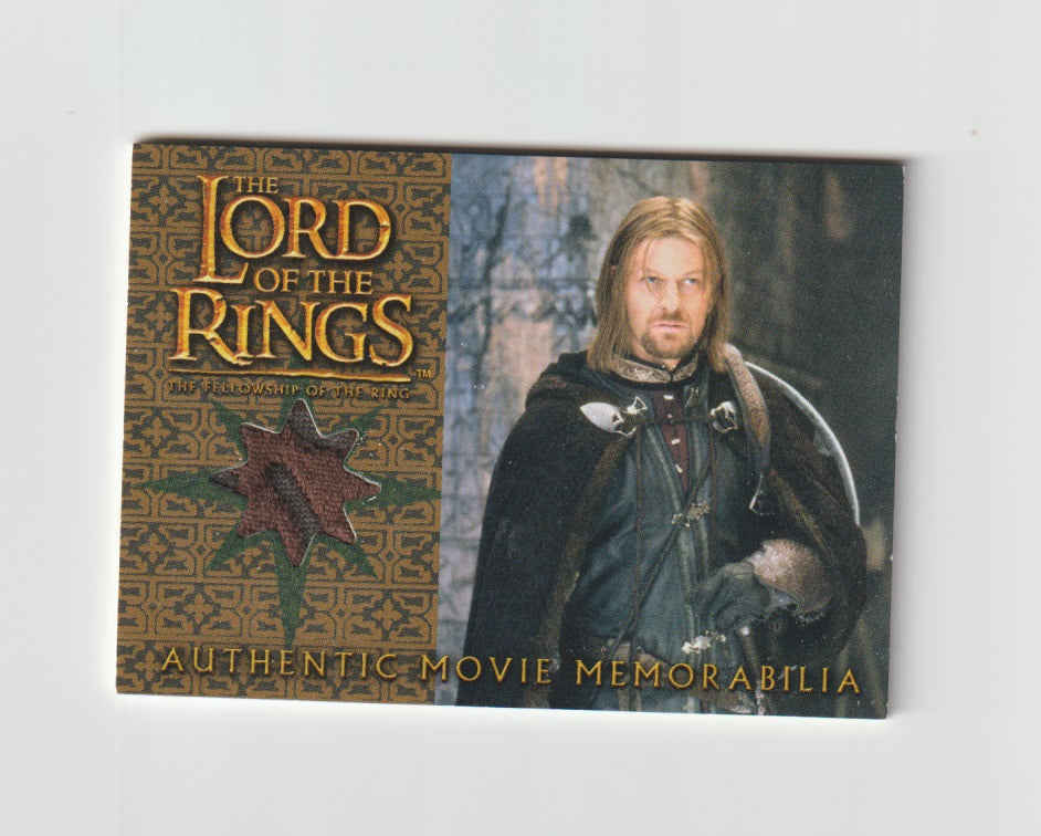 2002 Lord of the Rings Fellowship of the Ring Update Authentic Movie Memorabilia Boromir's Cloak
