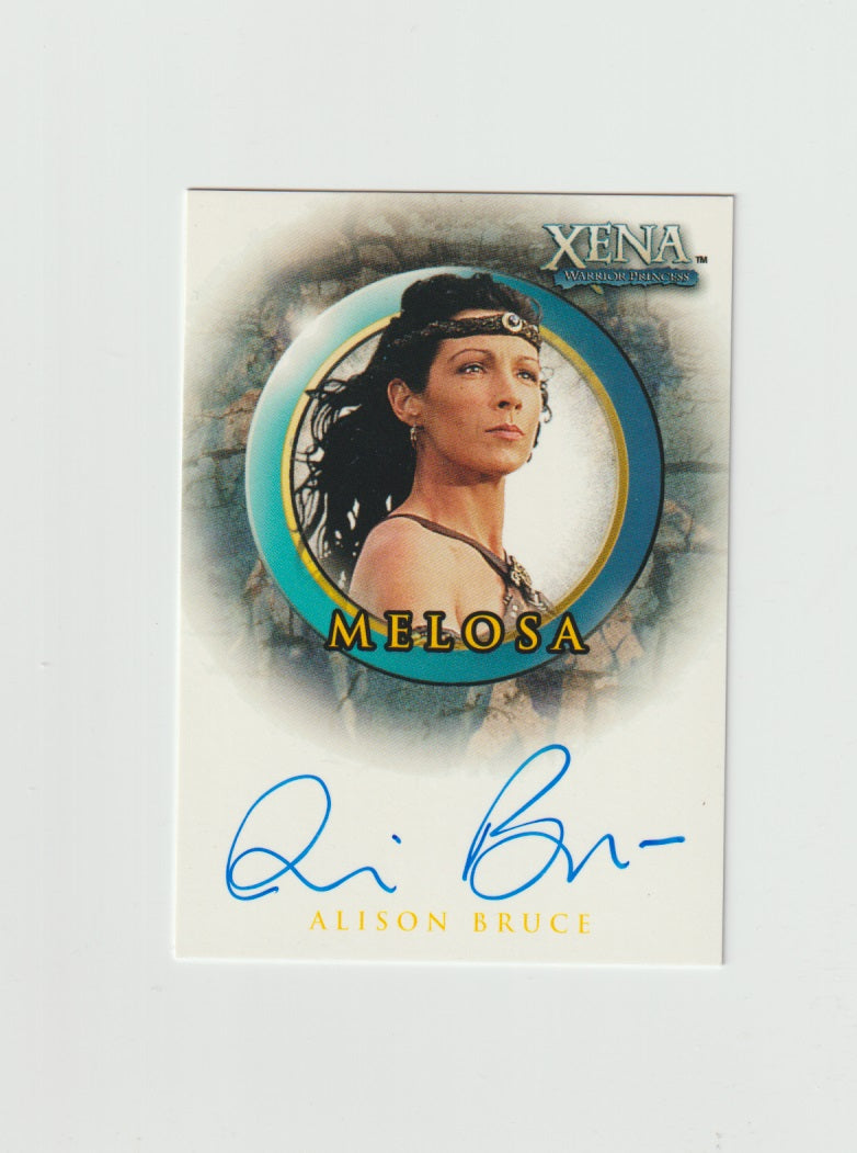 2002 Xena Beauty and Brawn Autographs #A24 Alison Bruce as Melosa