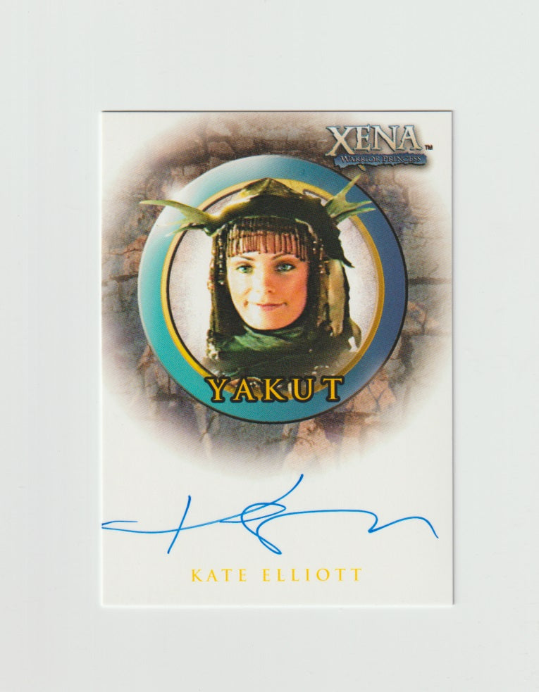 2002 Xena Beauty and Brawn Autographs #A28 Kate Elliott as Yakut