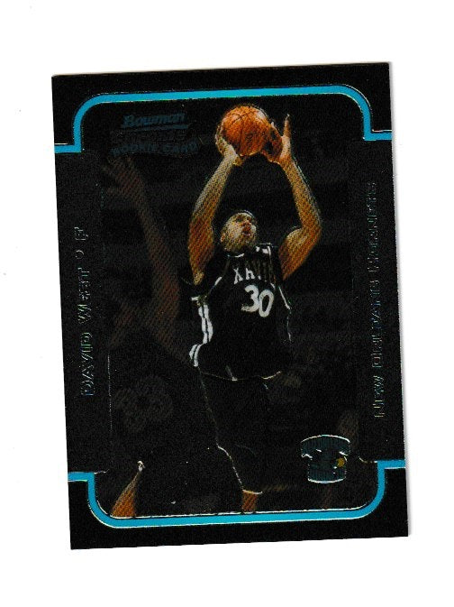 2003-04 Bowman Chrome Rookie Card #120 David West