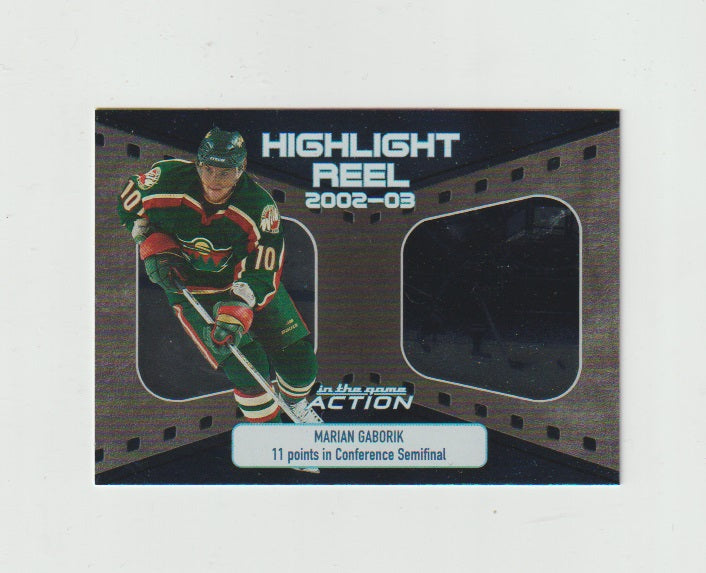 2003-04 ITG Action Highlight Reel #HR-12 Marian Gaborik