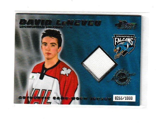 2003-04 Pacific AHL Prospects Jerseys #5 David LeNeveu