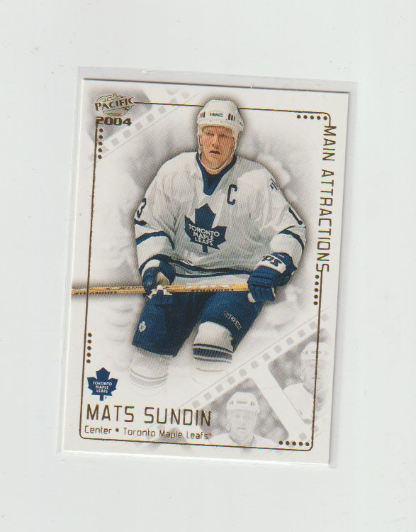 2003-04 Pacific Main Attractions #14 Mats Sundin