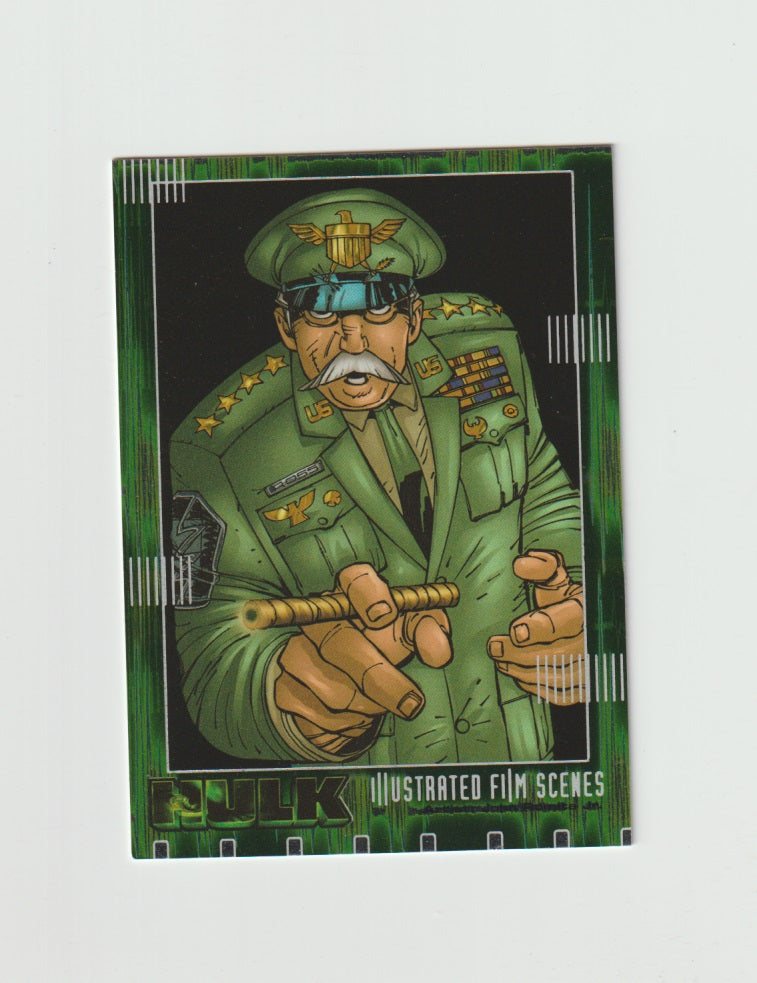 2003 Hulk Film and Comic Series Illustrated Film Scenes #IF09 Thunderbolt Ross