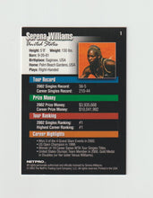 Load image into Gallery viewer, 2003 NetPro Rookie #1 Serena Williams
