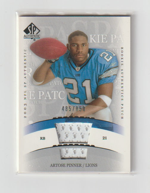 2003 SP Authentic Memorabilia #247 Artose Pinner