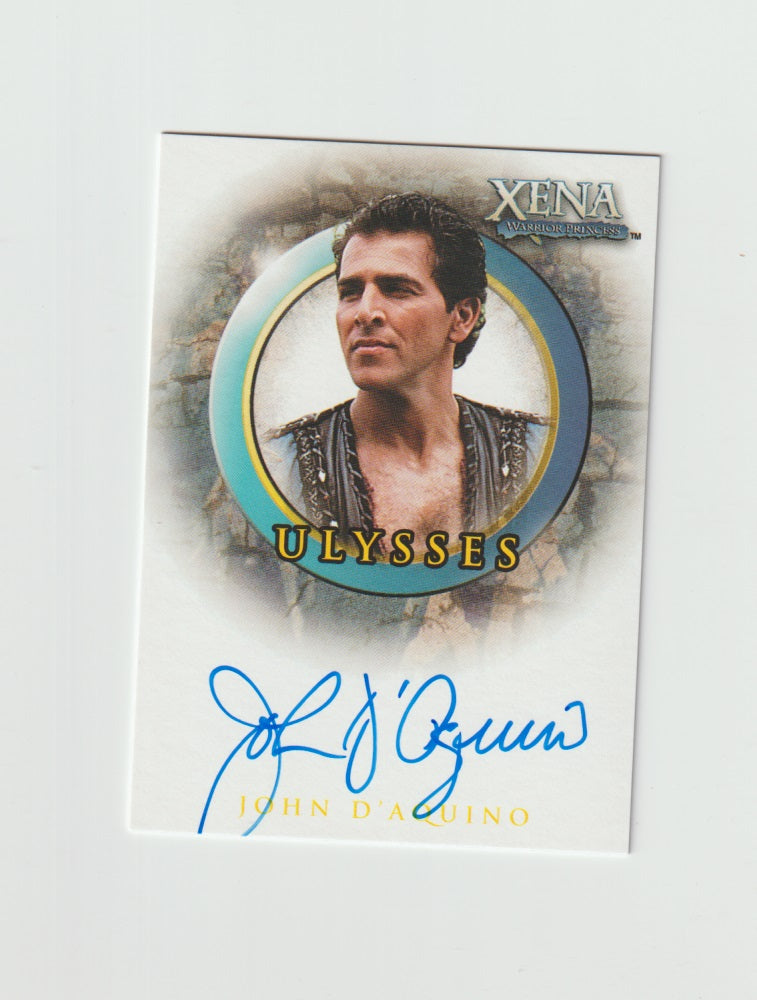 2003 Xena Warrior Princess Autographs #A41 John D'Aquino as Ulysses
