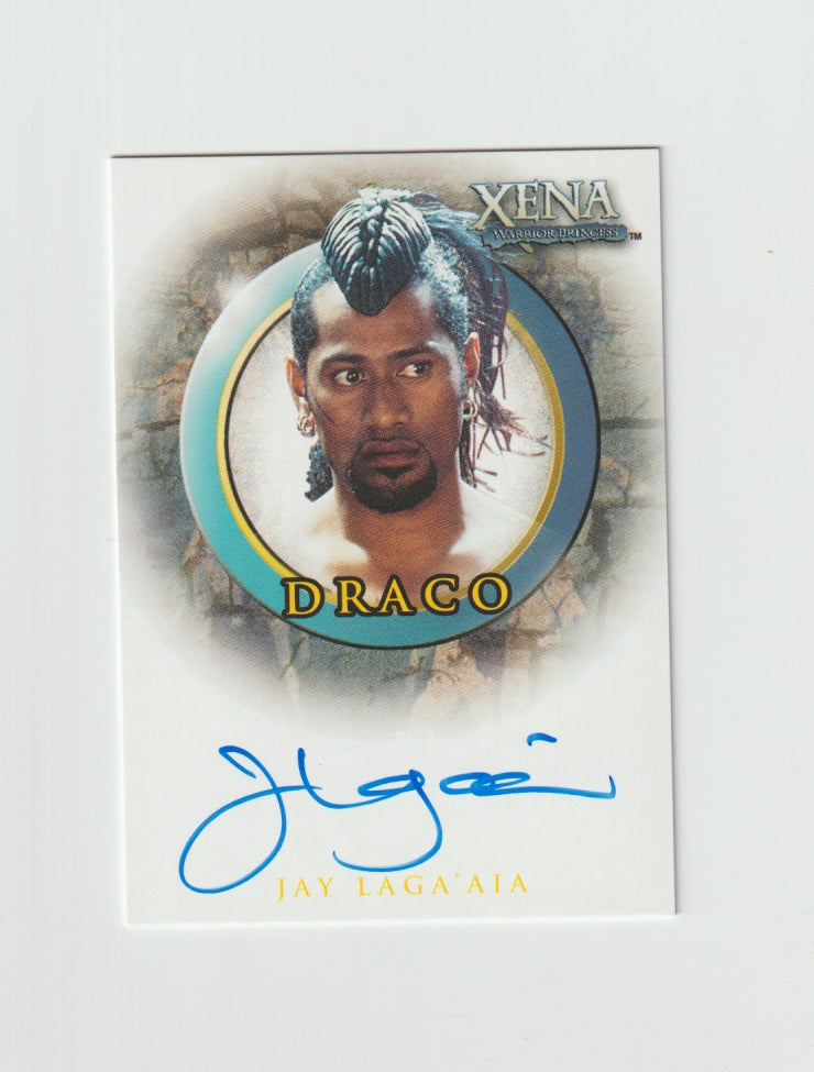 2003 Xena Warrior Princess Autographs #A44 Jay Laga'aia as Draco