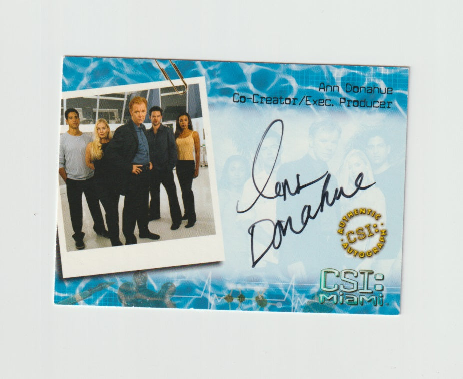 2004 CSI Miami Series 1 Autographs #MI-A10 Ann Donahue