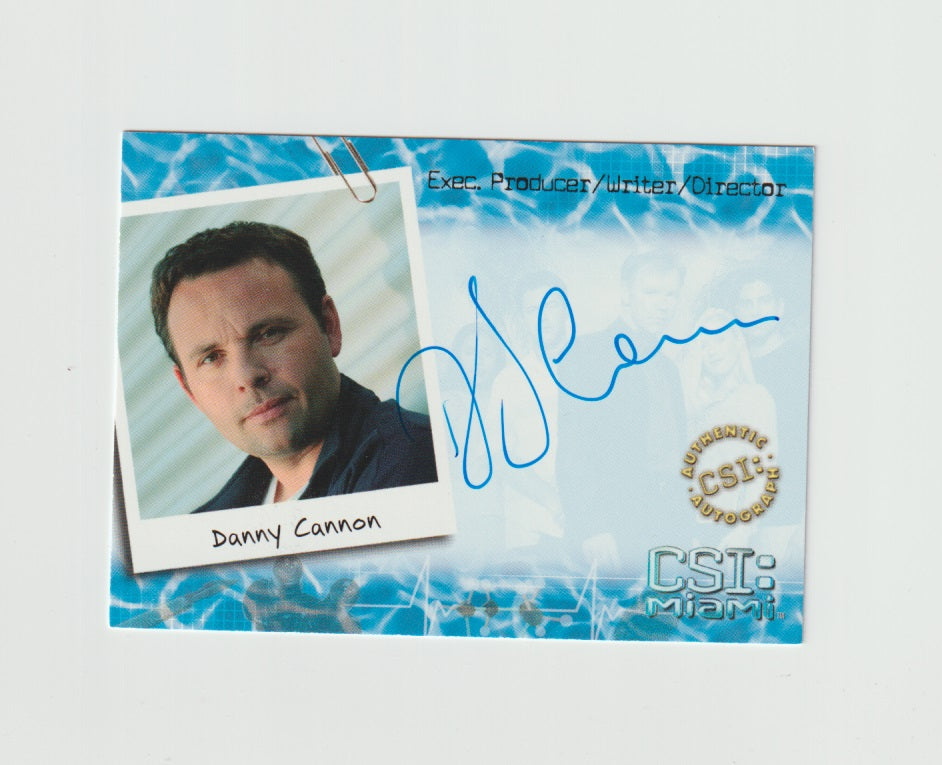 2004 CSI Miami Series 1 Autographs #MI-A9 Danny Cannon