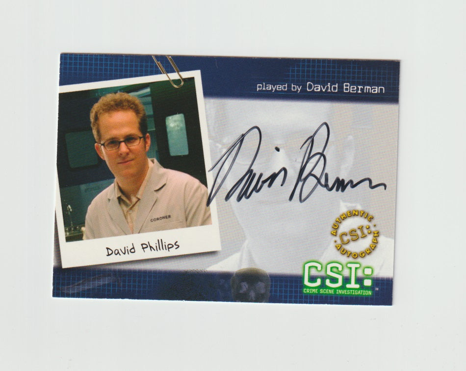 2004 CSI Series 2 Autographs #CSI-B7 David Phillips played by David Berman