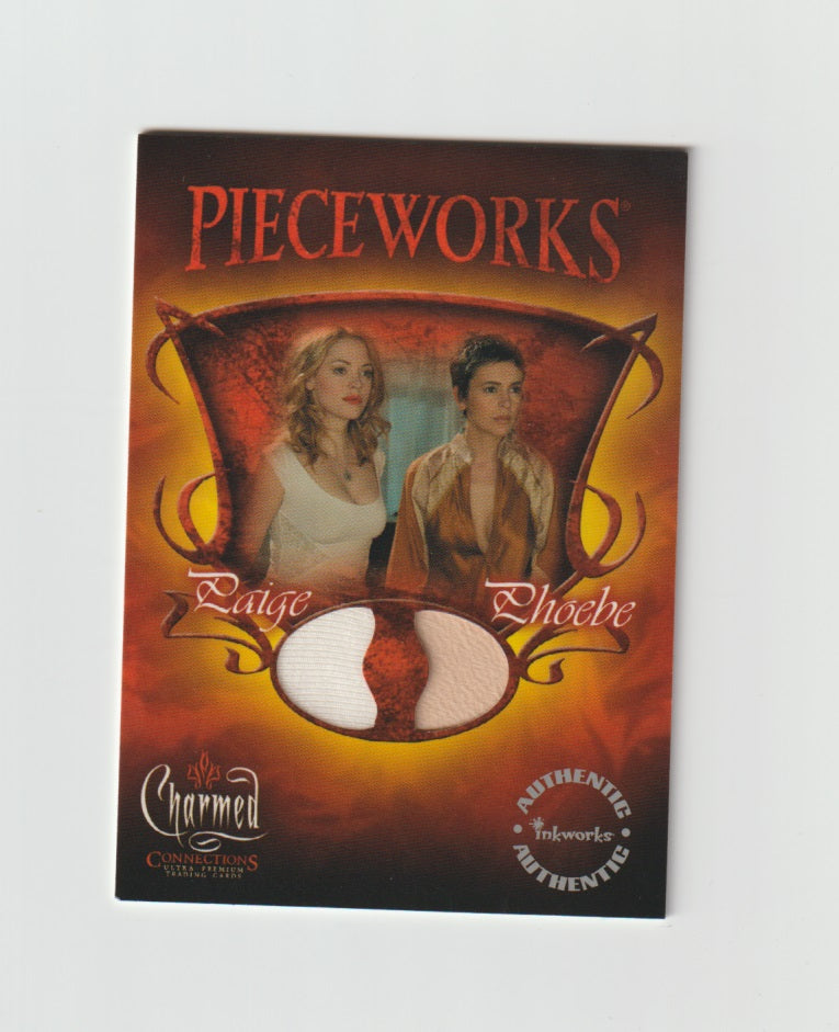 2004 Charmed Connections Pieceworks #PWC1 Alyssa Milano & Rose McGowan