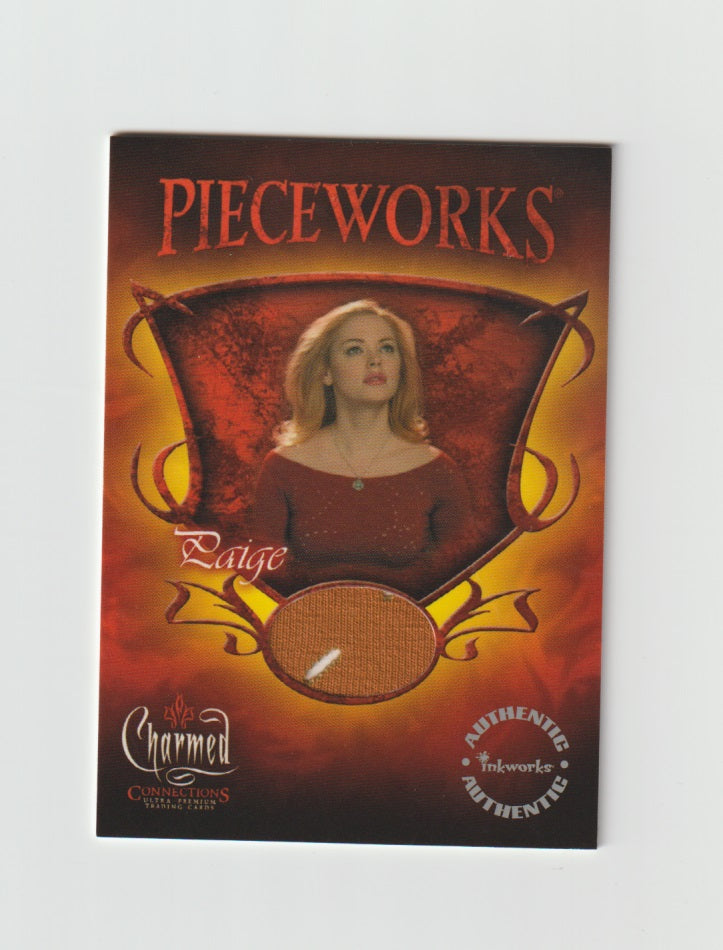 2004 Charmed Connections Pieceworks #PWC9 Rose McGowan as Paige