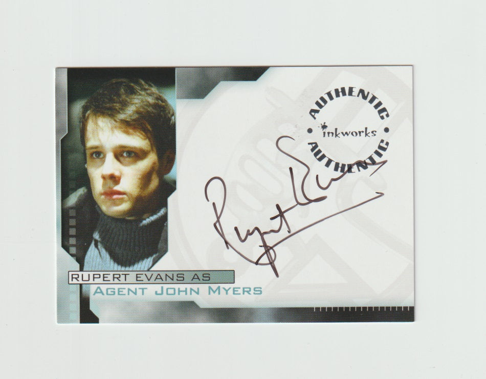 2004 Hellboy Autographs #A7 Rupert Evans as Agent John Myers