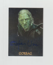 Load image into Gallery viewer, 2004 Lord of the Rings Trilogy Chrome Autographs Stephen Ure as Gorbag
