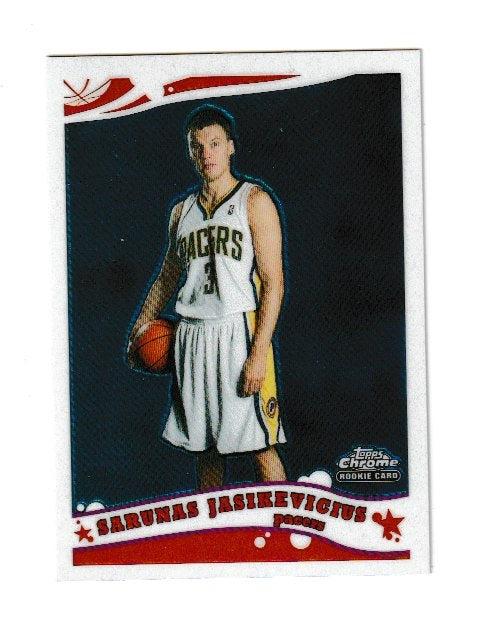 2005-06 Bowman Chrome Rookie Card #182 Sarunas Jasikevicius