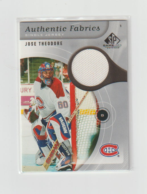 2005-06 SP Game Used Authentic Fabric #AF-TH Jose Theodore