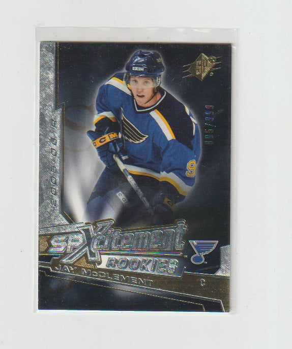 2005-06 SPx Xcitement Rookies #XR-JM Jay McClement