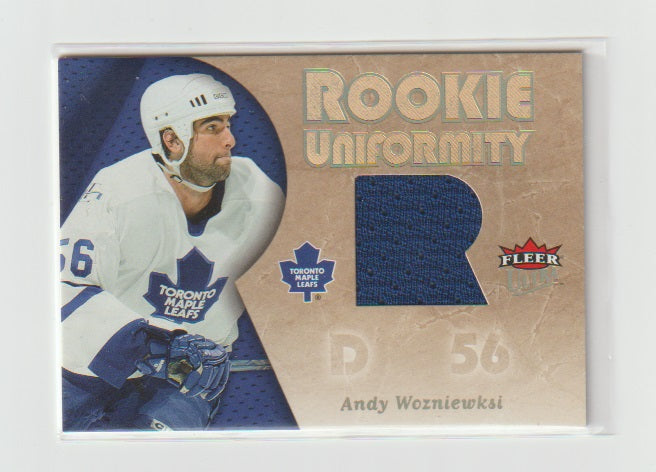 2005-06 Ultra Rookie Uniformity Jerseys #RU-AW Andy Wozniewksi