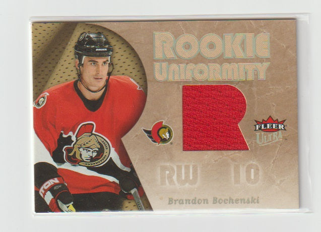 2005-06 Ultra Rookie Uniformity Jerseys #RU-BB Brandon Bochenski