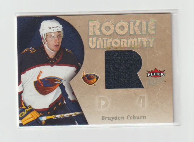 2005-06 Ultra Rookie Uniformity Jerseys #RU-BC Braydon Coburn