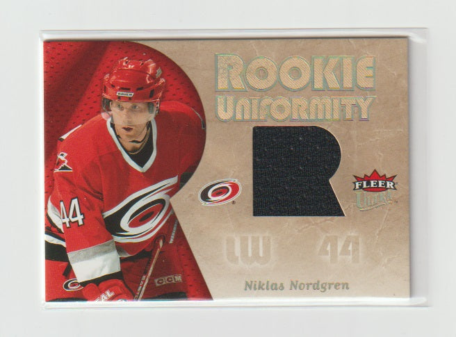 2005-06 Ultra Rookie Uniformity Jerseys #RU-NN Niklas Nordgren