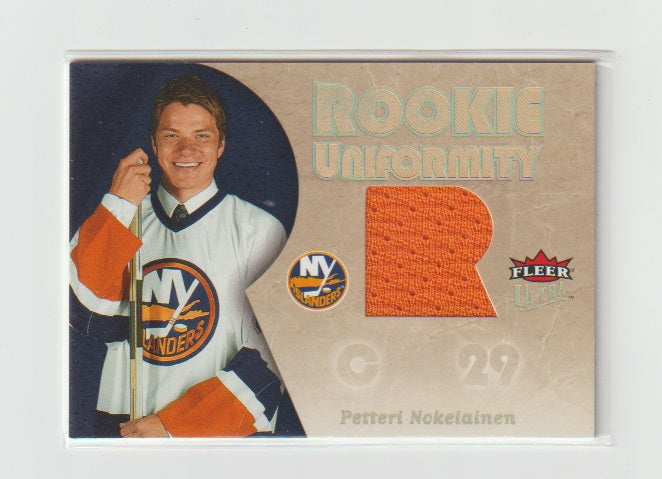 2005-06 Ultra Rookie Uniformity Jerseys #RU-PN Petteri Nokelainen