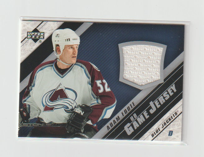 2005-06 Upper Deck Game Jerseys #J-AF Adam Foote