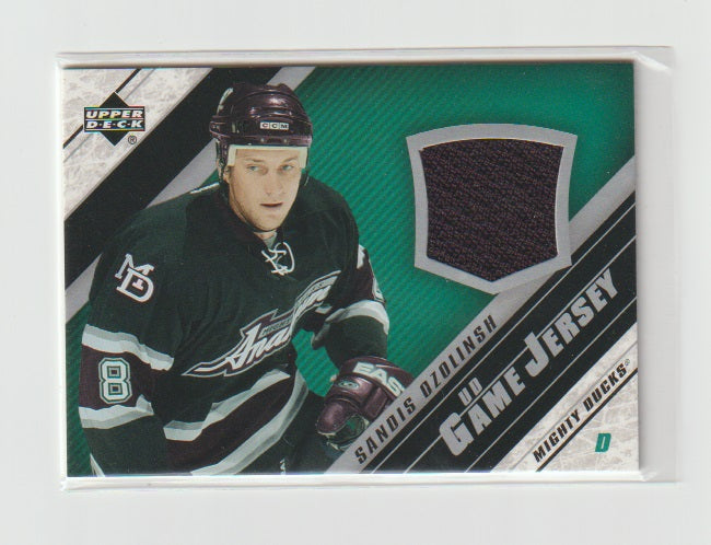 2005-06 Upper Deck Game Jerseys #J-SOz Sandis Ozolinsh