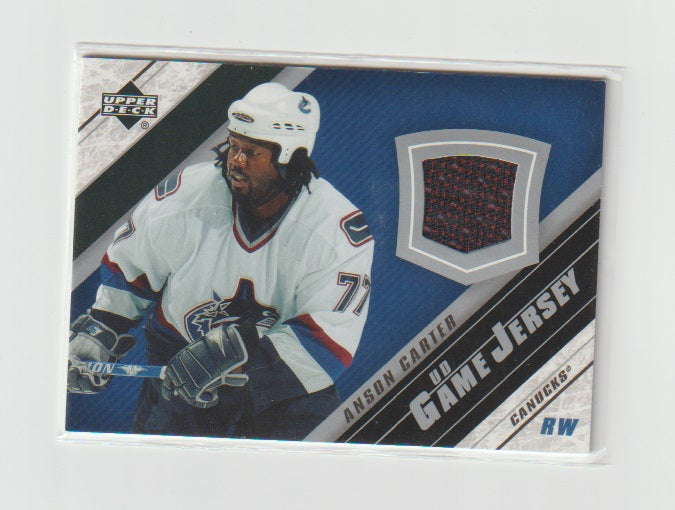 2005-06 Upper Deck Game Jerseys #J2-AC Anson Carter