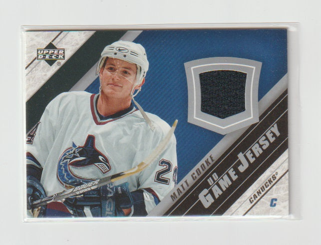 2005-06 Upper Deck Game Jerseys #J2-CK Matt Cooke