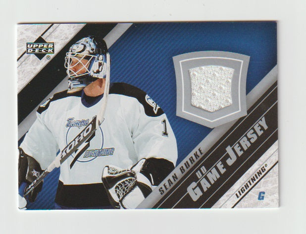 2005-06 Upper Deck Game Jerseys #J2-SB Sean Burke