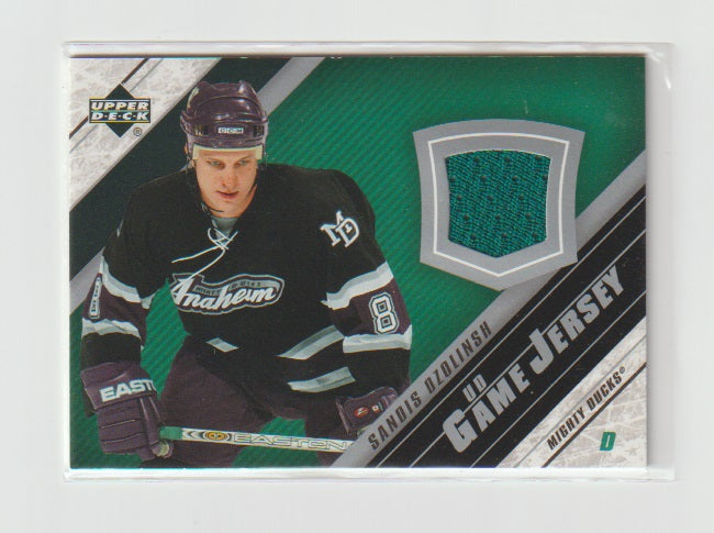 2005-06 Upper Deck Game Jerseys #J2-SO Sandis Ozolinsh