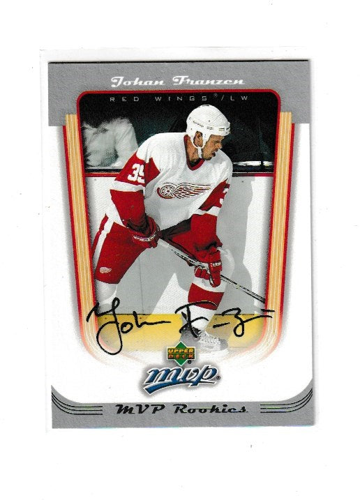 2005-06 Upper Deck MVP Rookies #421 Johan Franzen