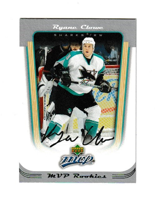 2005-06 Upper Deck MVP Rookies #425 Ryane Clowe